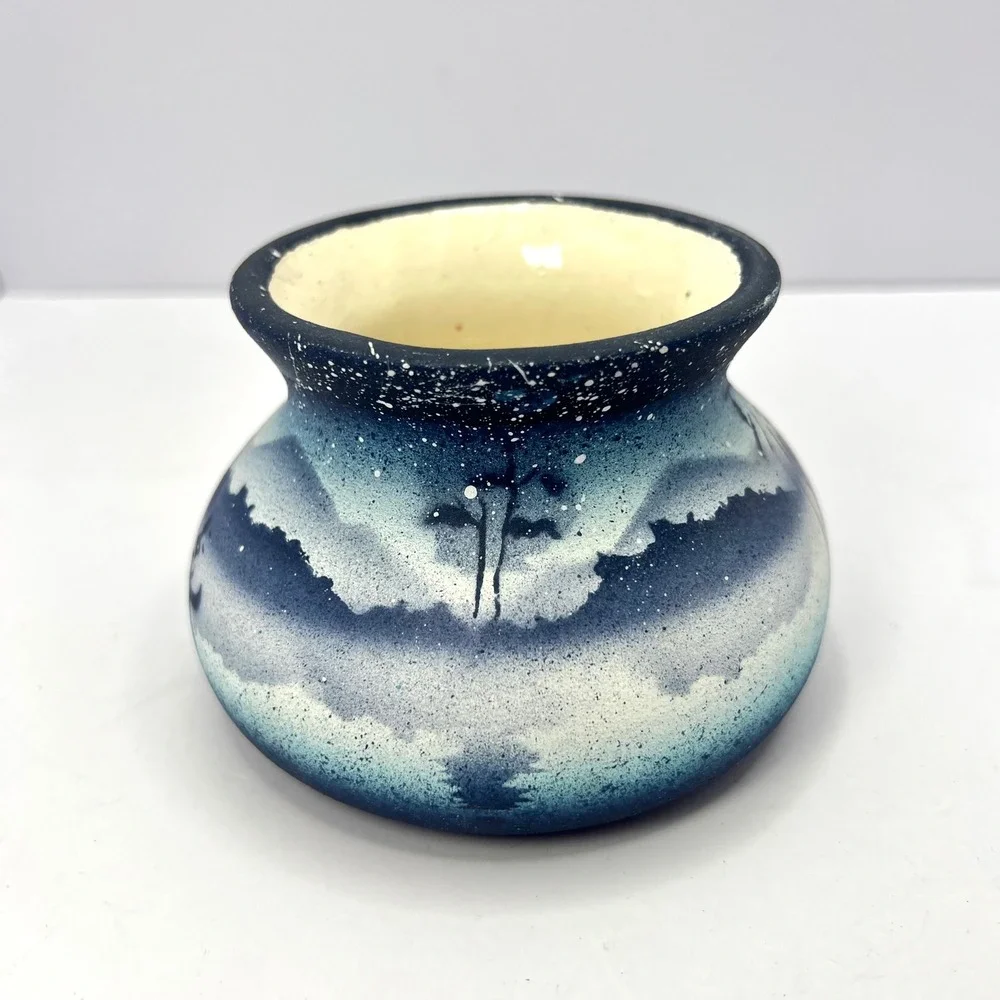Cedar Mesa Blue Pottery‎ Small Vase 3